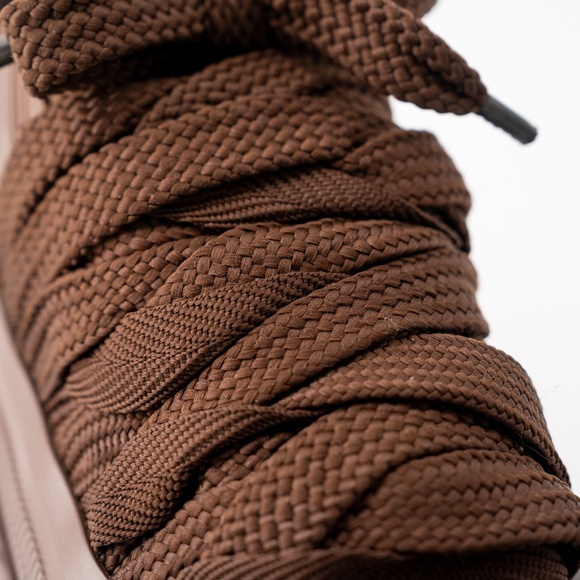 size 12 /EU 45 Burberry Arthur Lace Brown Sneakers Leather Deep Earth main image 7